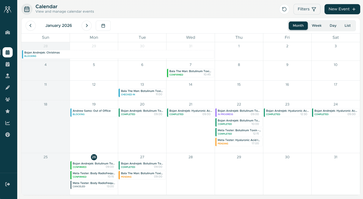 Web dashboard preview