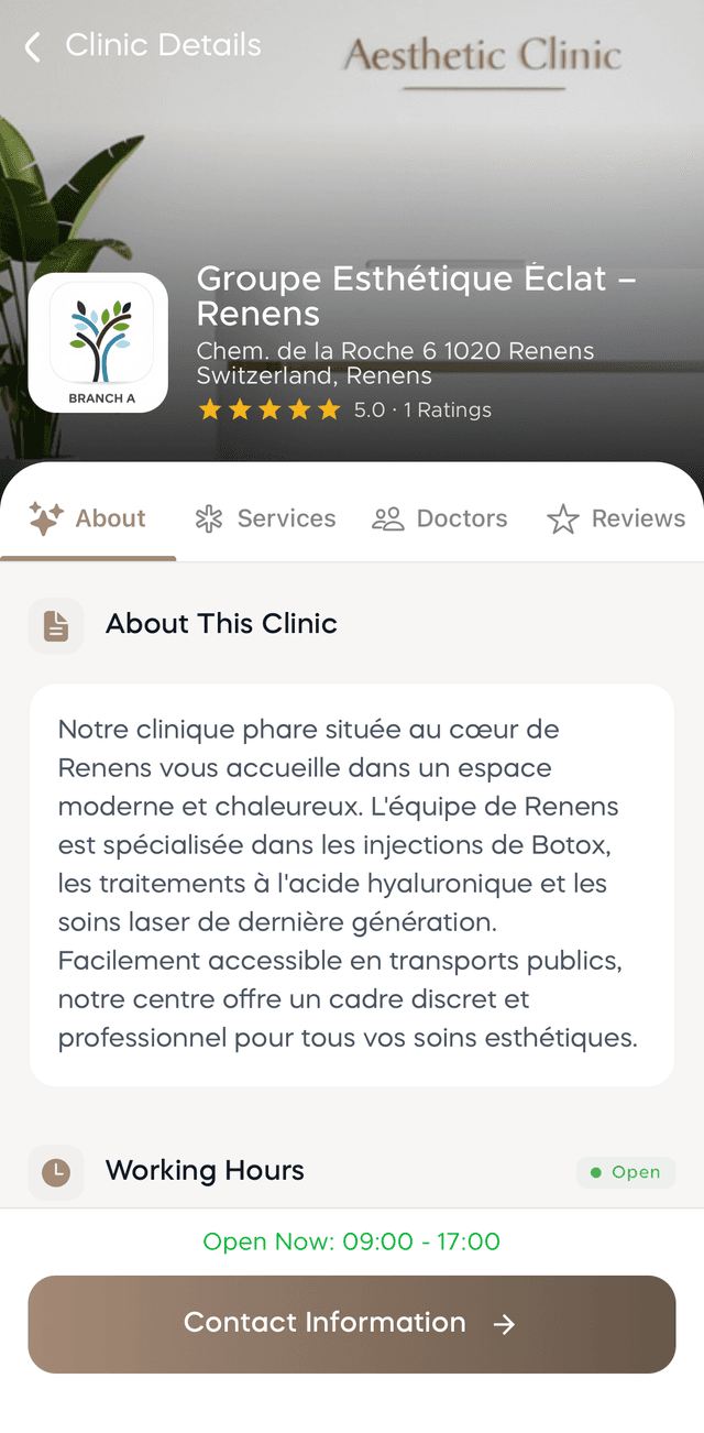 Clinic & Doctor Details